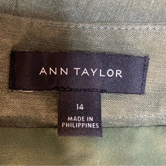 Ann Taylor skirt Linen fabric too cute ! - Picture 5 of 9